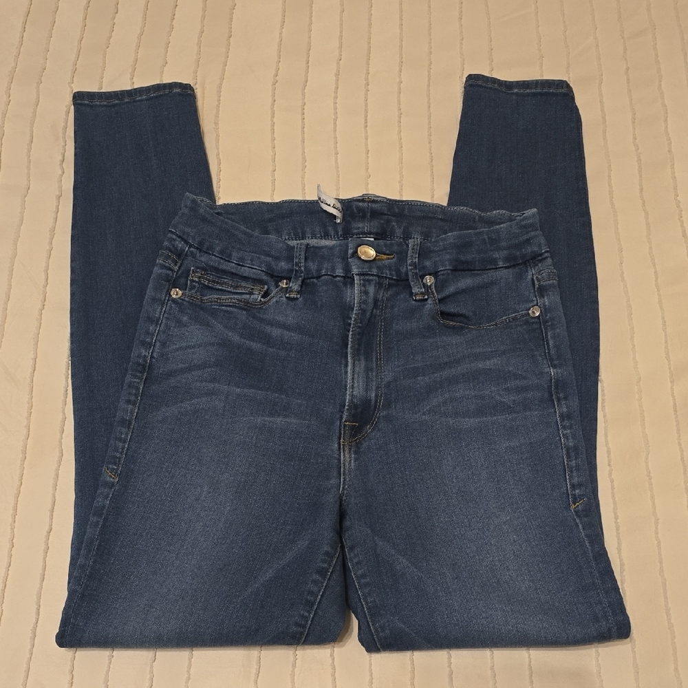 Good American Good Waist Stretch Skinny Denim Jeans, Like New, Size 4 27